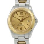 Grand Seiko SBGX036 シャンパン文字盤 18金YGベゼル クォーツ 39mm メンズ腕時計 中古AB