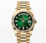 ：ロレックス デイデイト36 128238 グリーンダイヤ 36mm 18KYG 2022年 中古 フルセット