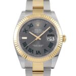 ロレックス デイトジャスト 126333 スレート グリーンローマ 41mm オイスターブレス 新品未使用