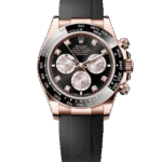 ロレックス デイトナ 126515 エバーローズゴールド 40mm ブラック文字盤 ダイヤインデックス オイスターフレックス — 中古 2023年（箱・保証書・冊子付き）