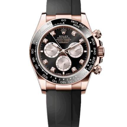ロレックス デイトナ 126515 エバーローズゴールド 40mm ブラック文字盤 ダイヤインデックス オイスターフレックス — 中古 2023年（箱・保証書・冊子付き）