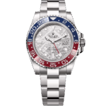 ロレックス GMT-マスター II 126719BLRO メテオライト 40mm ホワイトゴールド ペプシベゼル — 中古(箱・保証書・冊子付き)