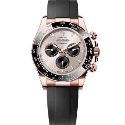 ロレックス デイトナ 126515LN エバーローズゴールド 40mm オイスターフレックス サンダスト文字盤 — 新品未使用 2024年購入（箱・保証書・冊子付き）