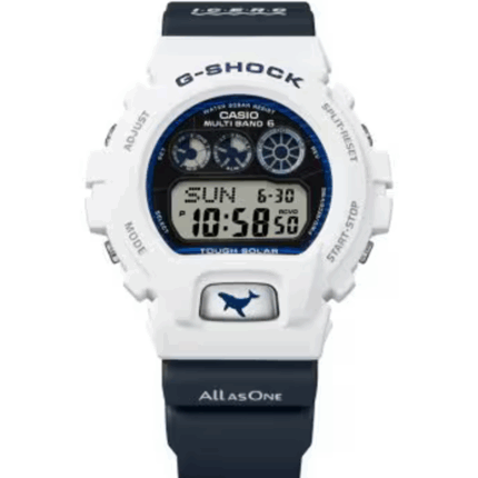 カシオ G-SHOCK GW-6905K マルチバンド6 電波ソーラー 20気圧防水 ホワイト×ネイビー