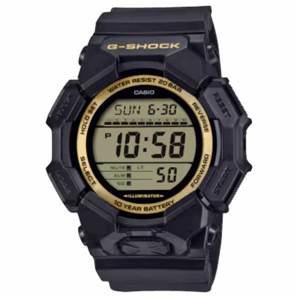 CASIO G-SHOCK GD-010GB-1A9JF ブラック×ゴールド 10年電池 20気圧防水 デジタル腕時計