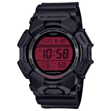 CASIO G-SHOCK GD-010BBR-1JF ブラック×レッド反転液晶 デジタル 20気圧防水 10年電池