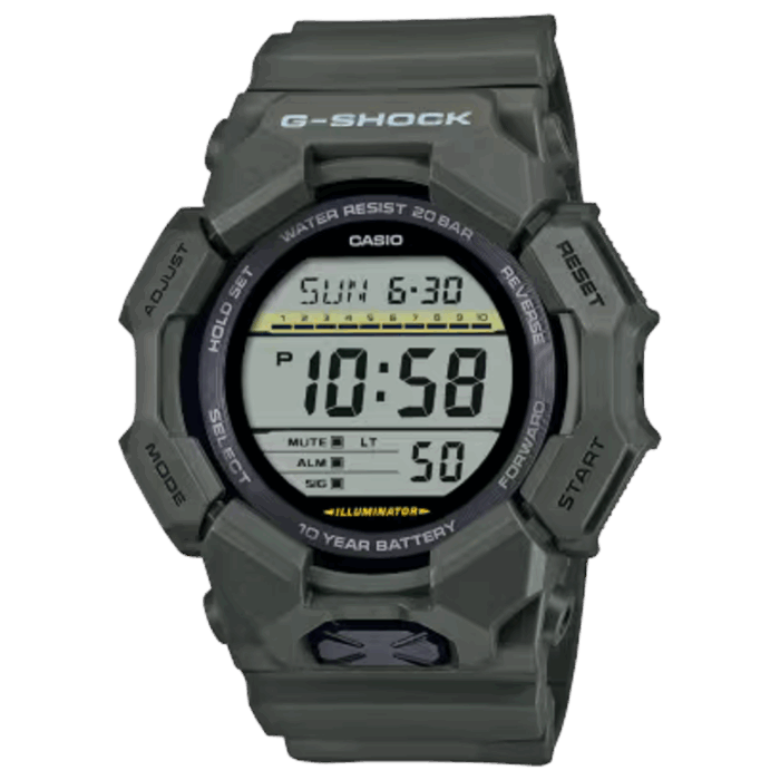 CASIO G-SHOCK GD-010-3JF カーキグリーン デジタル腕時計 10年電池 20気圧防水