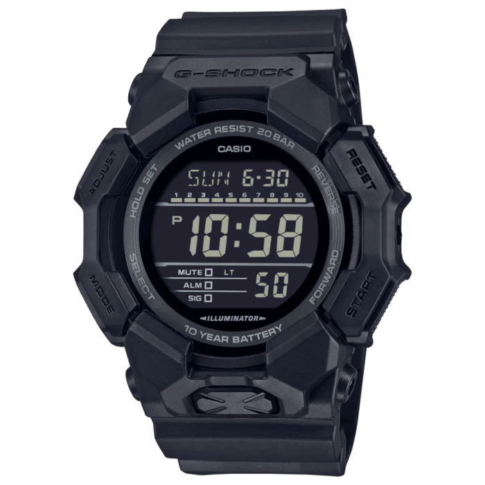 CASIO G-SHOCK GD-010-1A1JF ブラック 10年電池 20気圧防水 デジタル腕時計