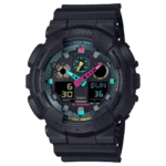 G-SHOCK GA-100MF-1AJF ブラック×マルチカラー 20気圧防水