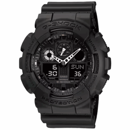 G-SHOCK GA-100-1A1JF ブラックアウト 20気圧防水 アナデジ腕時計