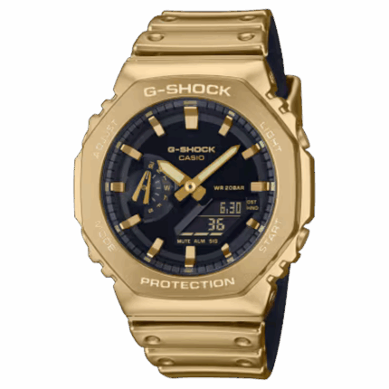 CASIO G-SHOCK GM-2100YMG-9AJF ゴールドIPベゼル 20気圧防水