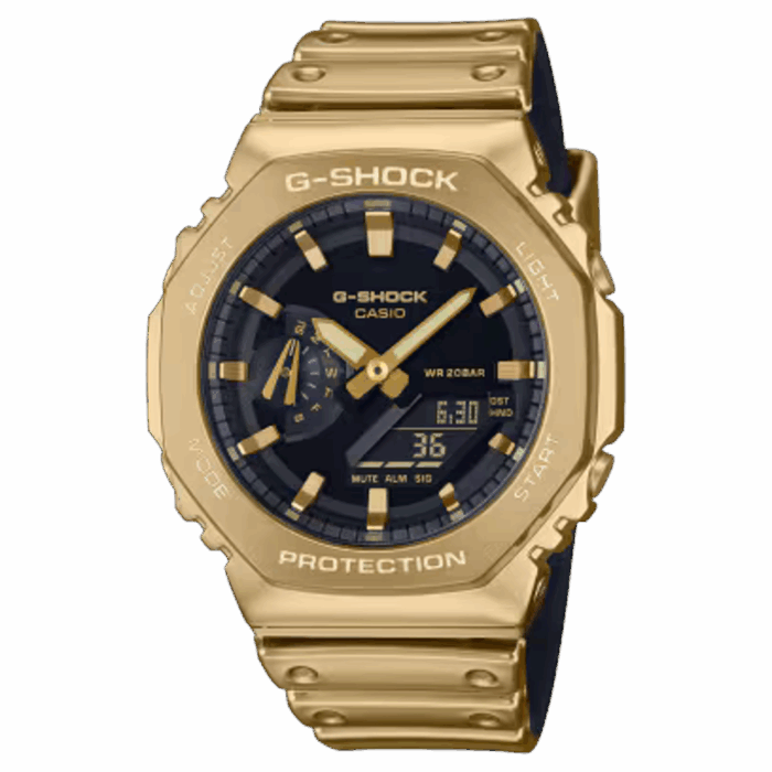 CASIO G-SHOCK GM-2100YMG-9AJF ゴールドIPベゼル 20気圧防水
