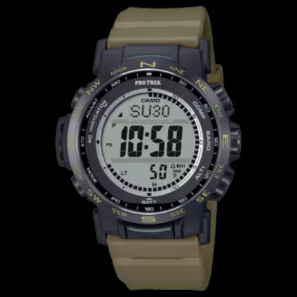 CASIO PRO TREK PRW-35LD-5JF 正面 10気圧防水 タフソーラー