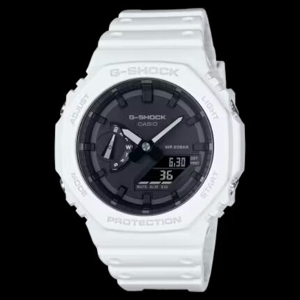 カシオ G-SHOCK GA-2100-7AJF 正面 ホワイト メンズ腕時計