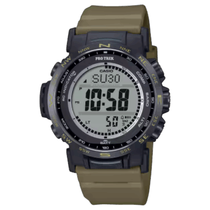 CASIO PRO TREK PRW-35LD-5JF 正面 10気圧防水 タフソーラー