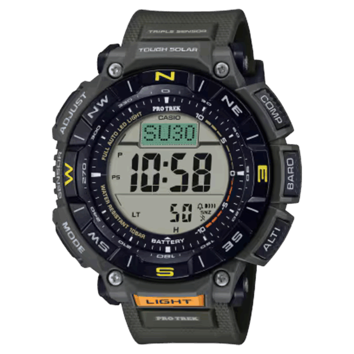 CASIO PROTREK PRG-340-3JF アウトドアウォッチ 方位ベゼル 高度計 気圧計
