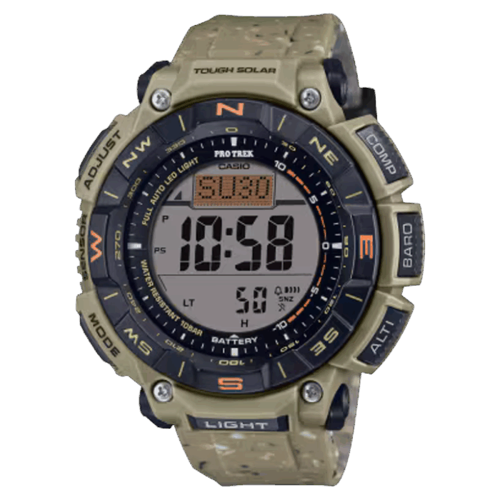 CASIO PROTREK PRG-340SC-5JF アウトドアウォッチ 方位ベゼル 高度計 気圧計