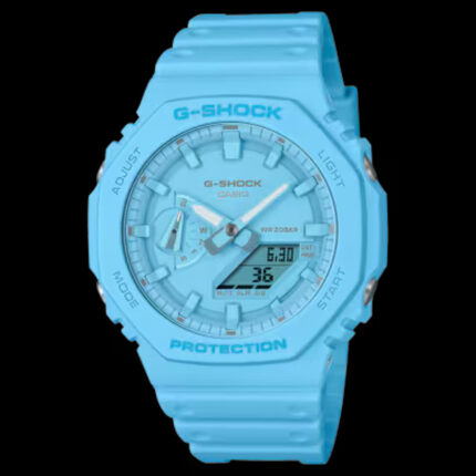 CASIO G-SHOCK GA-2100-2A2JF 正面 グレー×ホワイト メンズ腕時計