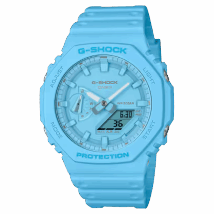 CASIO G-SHOCK GA-2100-2A2JF 正面 グレー×ホワイト メンズ腕時計