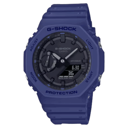 カシオ G-SHOCK GA-2100-2AJF 正面 ネイビー メンズ腕時計