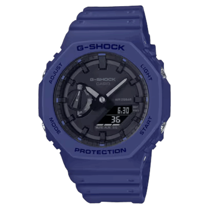 カシオ G-SHOCK GA-2100-2AJF 正面 ネイビー メンズ腕時計