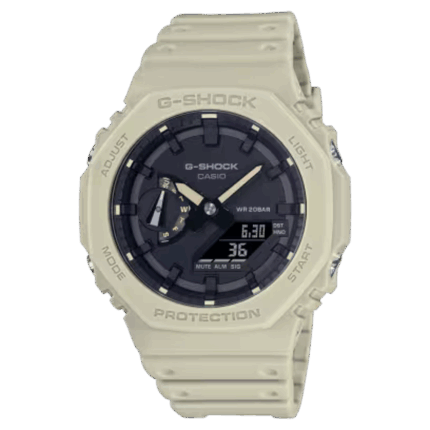 カシオ G-SHOCK GA-2100-5AJF 正面 ベージュ メンズ腕時計